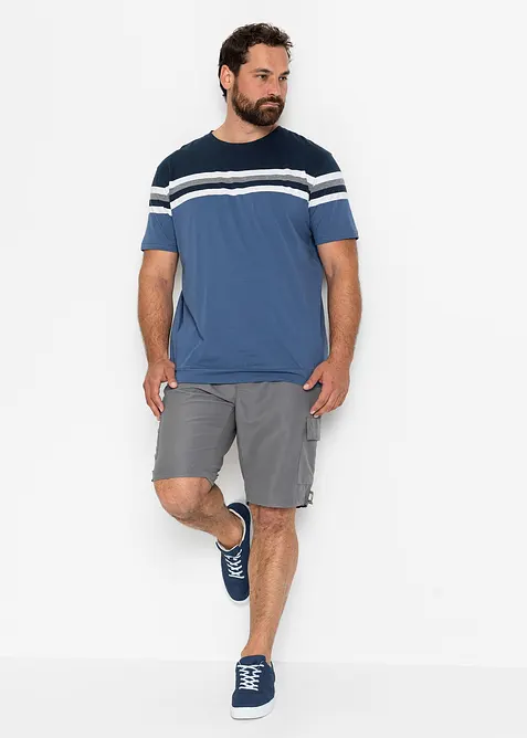 T-shirt med bekvämt snitt i ren bomull, bonprix