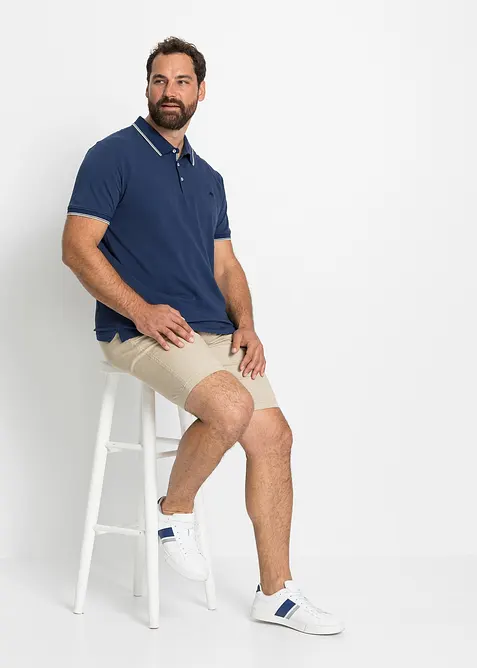 Pikétröja med kort ärm (3-pack) i ren bomull, bonprix