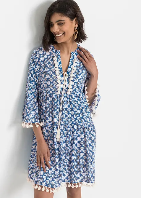 Tunikaklänning i mjuk viskos, bonprix