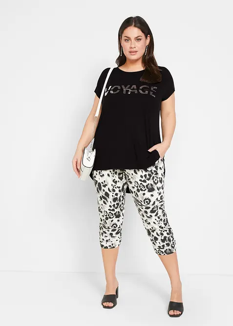 Lång topp av viskosmix, bonprix