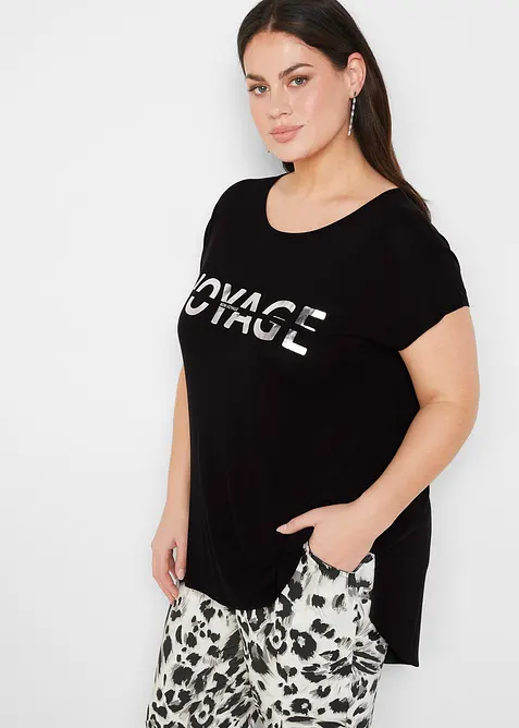 Lång topp av viskosmix, bonprix