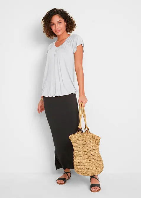 Topp av viskos, korta &auml;rmar, bonprix