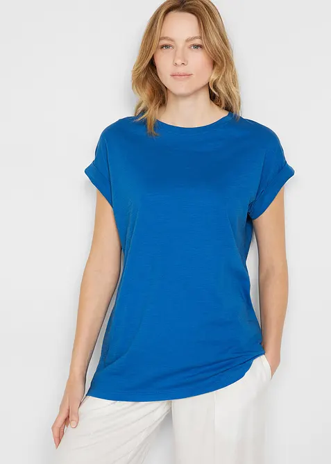 Lång topp med bomull (2-pack), bonprix