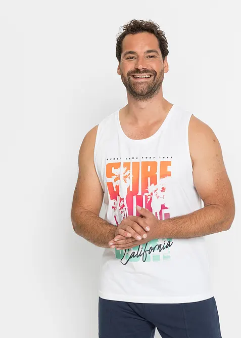 Linne (2-pack) i ekologisk bomull, smal passform, bonprix