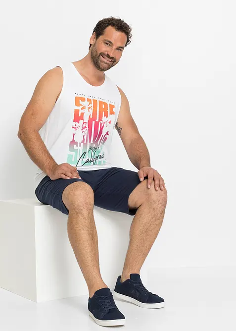 Linne (2-pack) i ekologisk bomull, smal passform, bonprix