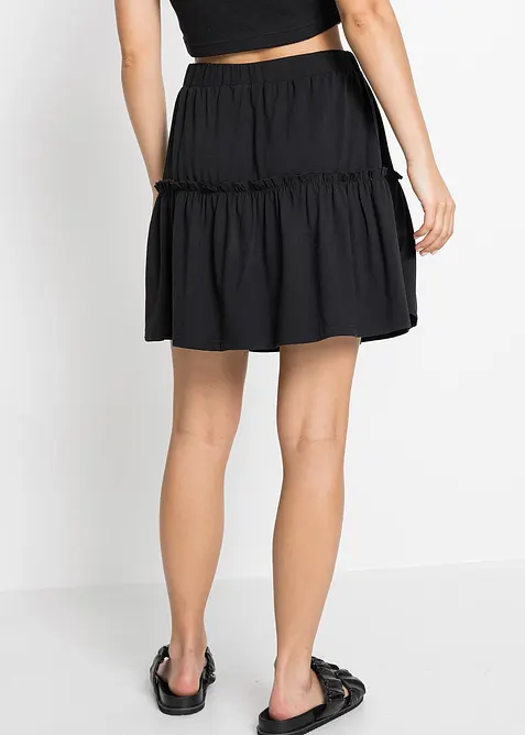 Trik&aring;kjol med volang, bonprix