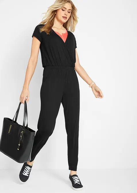 Jumpsuit i jersey av viskosmix, bonprix