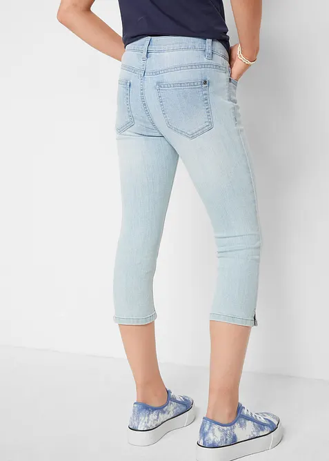 Caprijeans Mid Waist för barn, bonprix