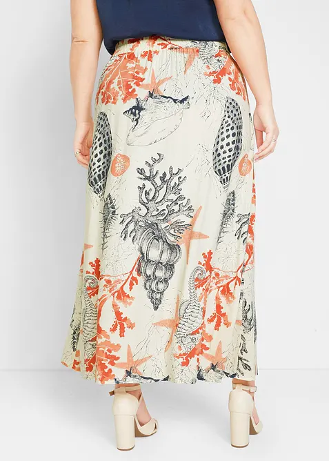 Maxikjol i f&ouml;ljsam viskos, bonprix