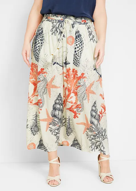 Maxikjol i f&ouml;ljsam viskos, bonprix