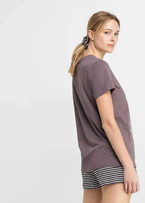 Pyjamas med shorts och hårband, bonprix