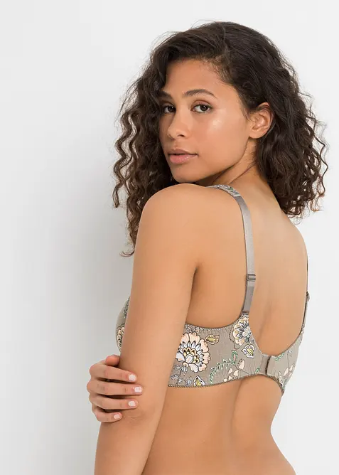 BH utan bygel (3-pack), ekologisk bomull, bonprix