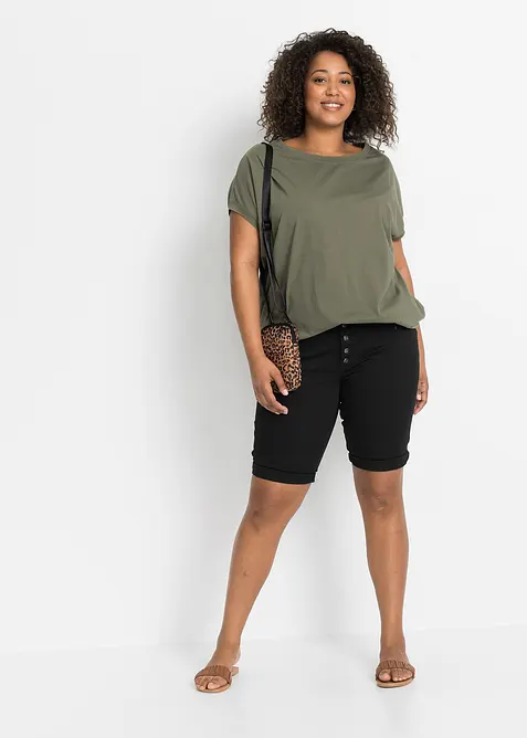 Lång topp i ren bomull, bonprix