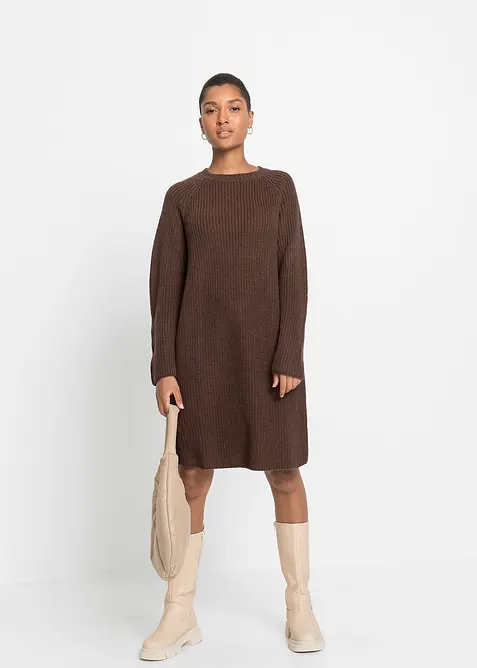 Stickad klänning, bonprix