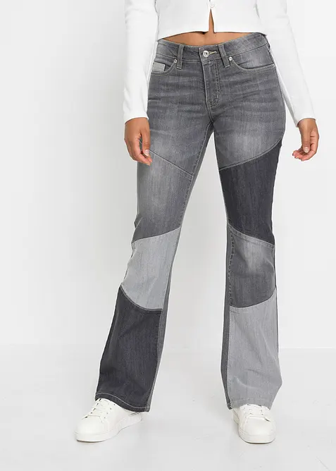 Flared Jeans Mid Waist, bonprix