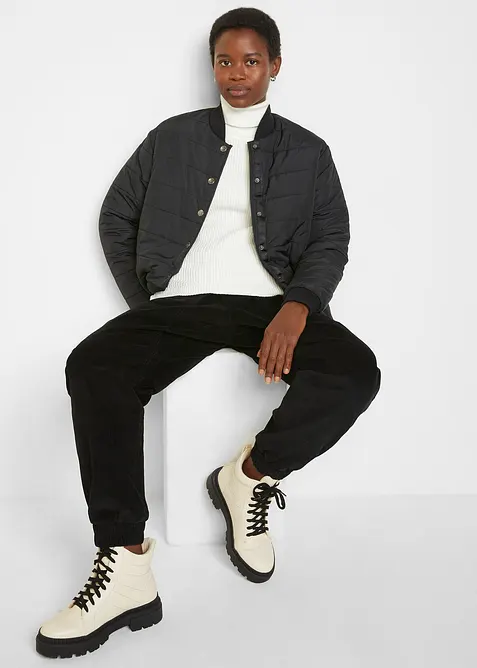 Manchesterbyxa i bomullsmix, bonprix