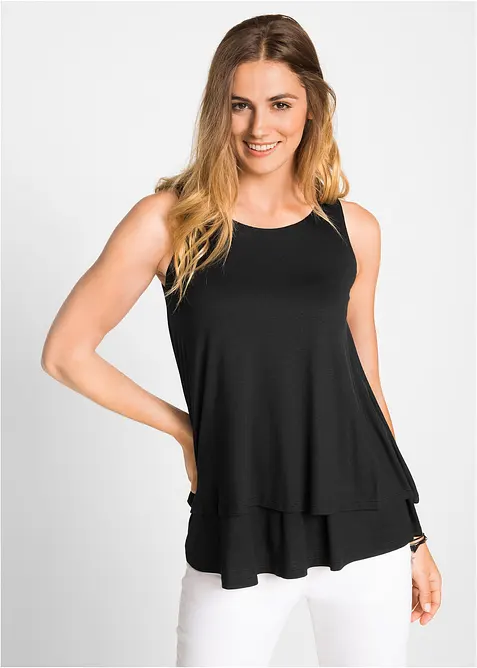 Viskoslinne med lager-p&aring;-lager-look, bonprix
