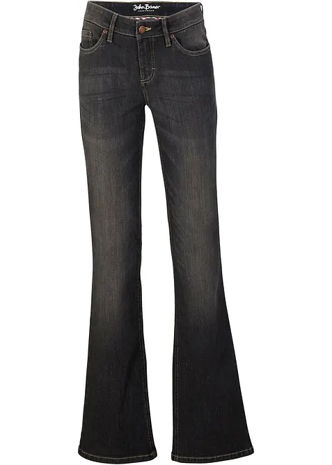 Bootcut Jeans Mid Waist, Comfort Stretch, bonprix