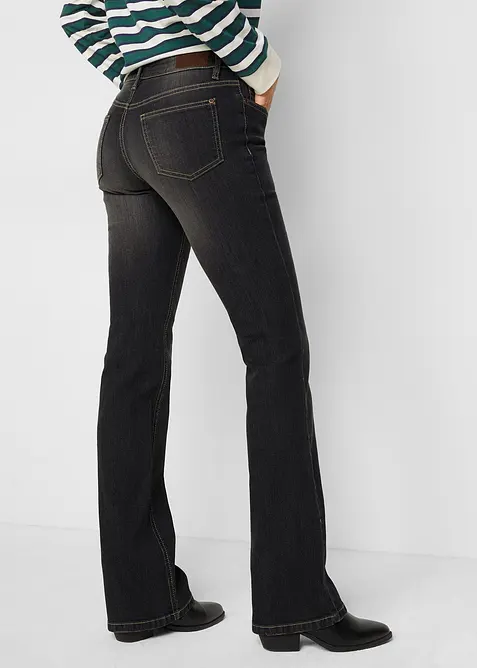 Bootcut Jeans Mid Waist, Comfort Stretch, bonprix