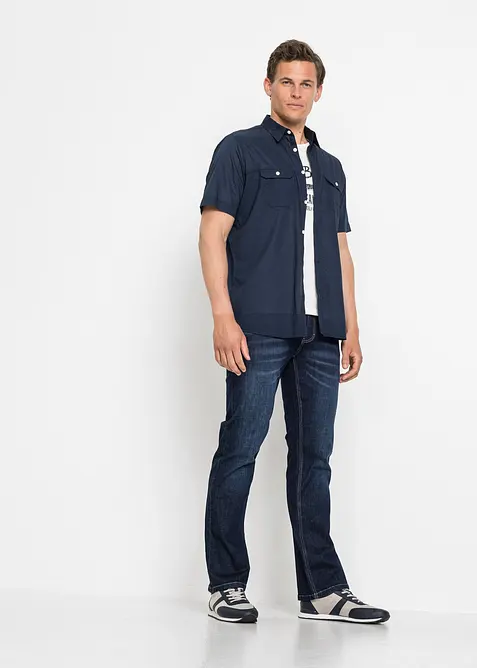 Kort&auml;rmad skjorta i ren bomull, bonprix