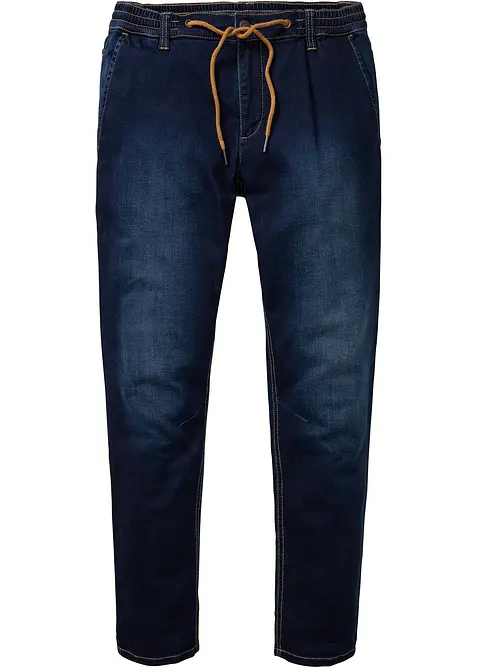 Mjuka dra p&aring;-jeans, Regular Fit, Tapered, bonprix