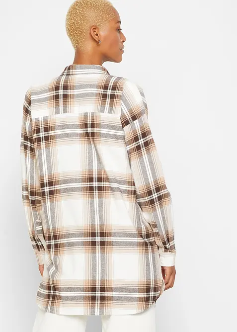 Flanellskjorta av ren bomull, bonprix