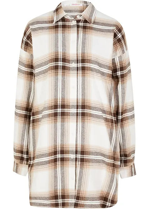 Flanellskjorta av ren bomull, bonprix