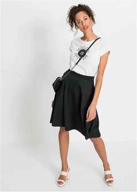 Kjol av mjuk och stabil jersey, bonprix