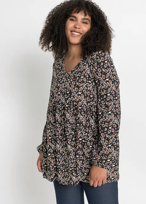 Blustopp i hållbar viskosmix, bonprix