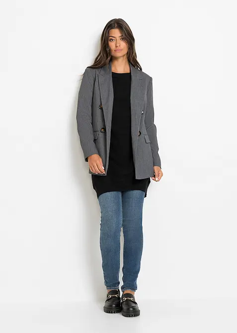 Lång tröja av viskosmix, bonprix