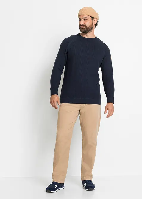 Grovstickad tröja med återvunnen bomull, bonprix