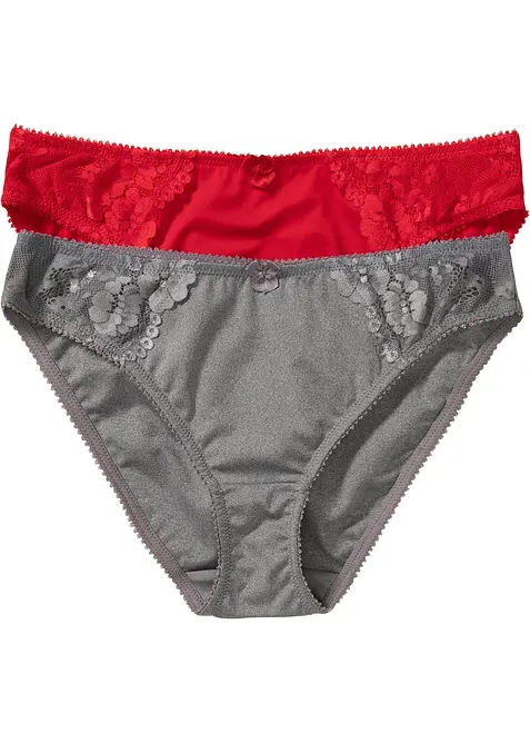 Trosa med fin spets (2-pack), bonprix