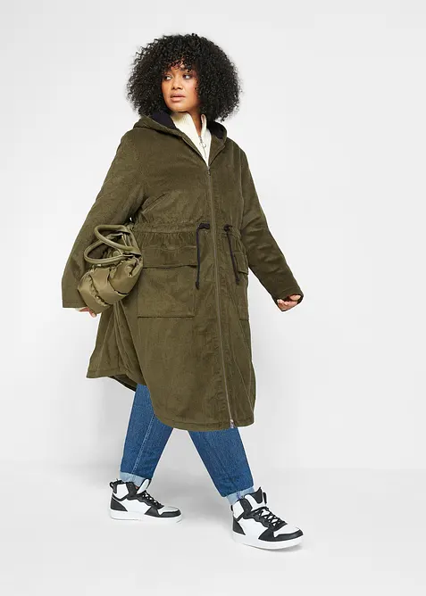 Manchesterkappa med teddyfleecehuva, bonprix