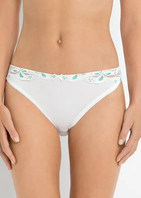 Trosa med spets (3-pack), bonprix