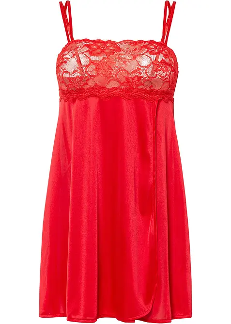 Neglig&eacute; i glansigt material, bonprix