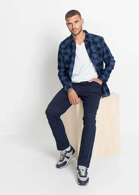 Flanellskjorta av ren bomull, bonprix