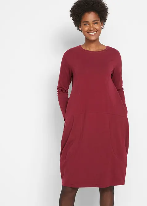 Ballongformad jerseykl&auml;nning, bonprix