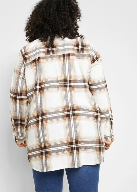 Flanellskjorta av ren bomull, bonprix