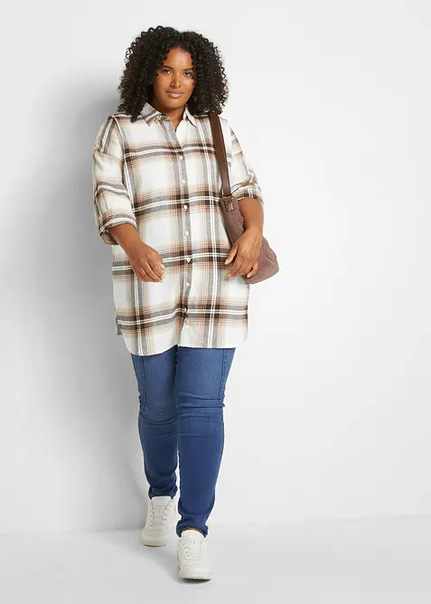 Flanellskjorta av ren bomull, bonprix