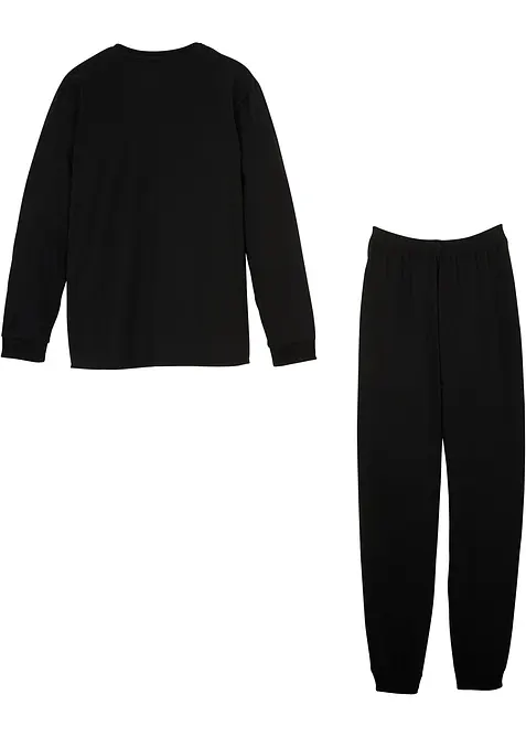 Pyjamas i ekologisk bomull (2 delar), bonprix