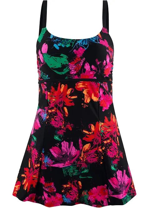 Baddräktsklänning med rund halsringning, bonprix