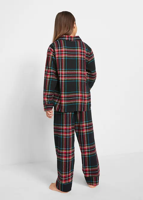 Pyjamas i mjuk flanell (2 delar), bonprix
