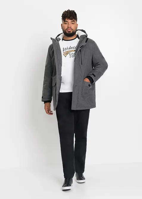 Vattentät parkas med mjukt fleecefoder, bonprix