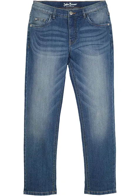 Slim Fit Jeans med justerbar midja för barn, Straight, bonprix