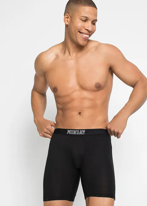 L&aring;nga boxershorts med bomull (7-pack), bonprix