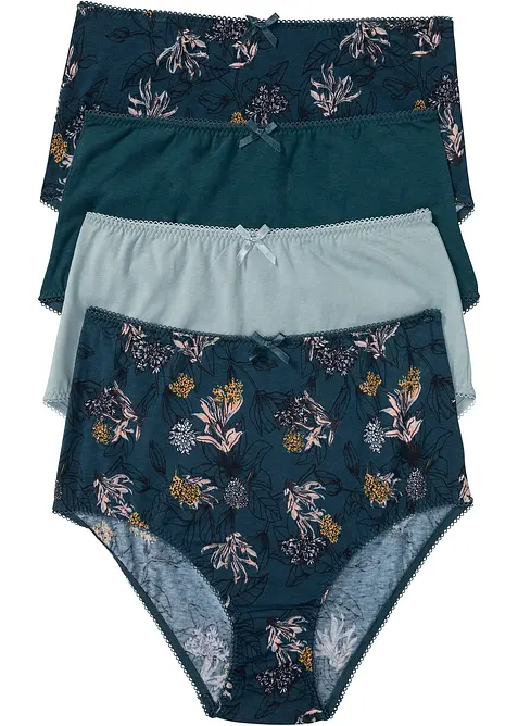 Midjetrosa (4-pack) med ekologisk bomull, bonprix