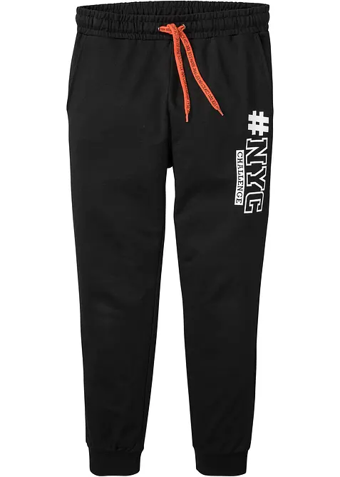 Joggingbyxa med &aring;tervunnen polyester, bonprix