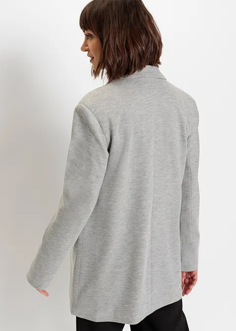 Lång jerseykavaj med fickor, bonprix