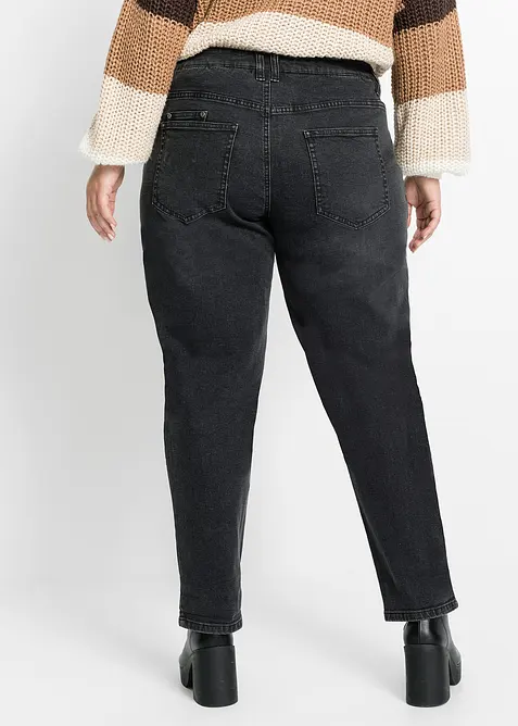 Barrel-jeans, Mid Waist, Stretch, bonprix