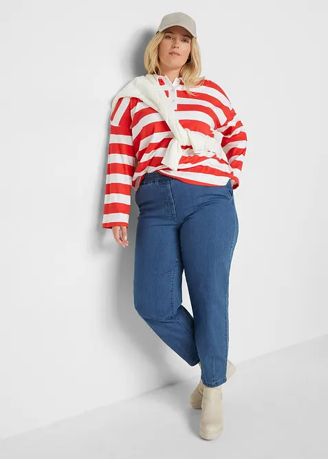 Mom Jeans High Waist, med bekväm midja, bonprix